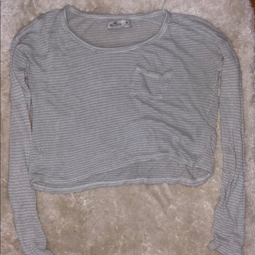 Stripped cropped sweater